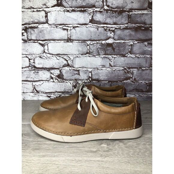 Clarks Collection Casual Oxfords Shoes Men's Size 10.5 US/44 EU Brown Leather - Picture 8 of 16